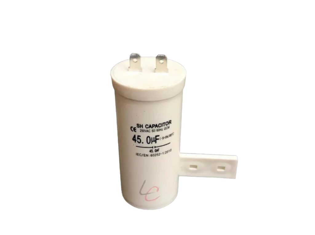 Capacitor lavadora Mabe centrales de 45 Mfd reparación de lavadoras chia